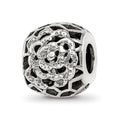 Sterling Silver Reflections Flower Bali Bead, 10 x 8.18 mm
