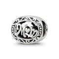 Sterling Silver Reflections Mom Bead, 7.27 x 9.09 mm