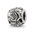 Sterling Silver Reflections Rose Bali Bead, 9.09 x 7.27 mm