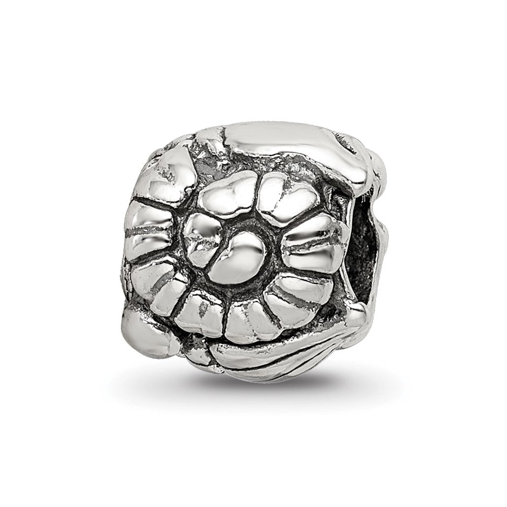 Sterling Silver Reflections Shells Bead, 8.18 x 8.18 mm