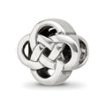 Sterling Silver Reflections Celtic Knot Bead, 9.09 x 9.09 mm