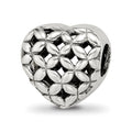 Sterling Silver Reflections Heart Bead, 10 x 10.91 mm