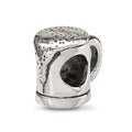 Sterling Silver Reflections Beer Mug Bead, 9.09 x 7.27 mm