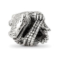 Sterling Silver Reflections Alligator Bead, 12.73 x 11.82 mm