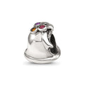 Sterling Silver Reflections CZ Bell Bead, 7.27 x 7.27 mm