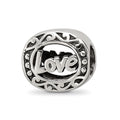 Sterling Silver Reflections Love Bead, 9.09 x 10.91 mm
