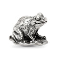 Sterling Silver Reflections Frog on Lily Pad Bead, 10.91 x 10.91 mm