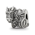 Sterling Silver Reflections Dragon Bead, 10.91 x 11.82 mm