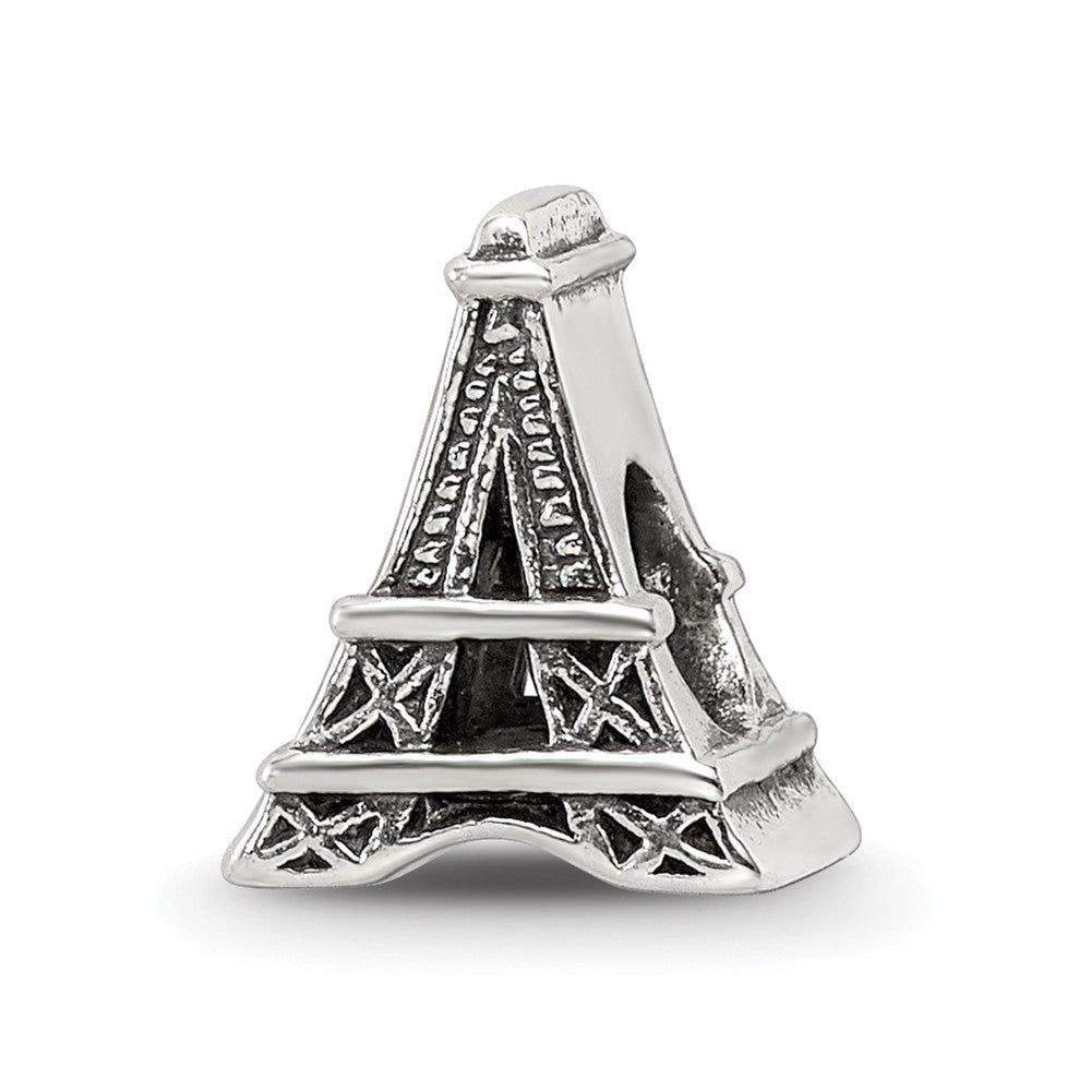 Sterling Silver Reflections Eiffel Tower Bead, 10.91 x 9.09 mm