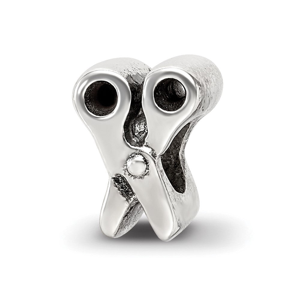 Sterling Silver Reflections Scissors Bead, 10 x 7.27 mm