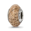 Sterling Silver Reflections Picture Jasper Bead, 14.55 x 8.18 mm