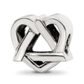 Sterling Silver Adoption Symbol Bead, 10.91 x 11.82 mm
