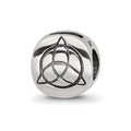 Sterling Silver Reflections Celtic Trinity Bead, 8.18 x 8.18 mm