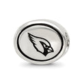 Sterling Silver Antiqued Arizona Cardinals NFL Beads, 10 x 11 mm