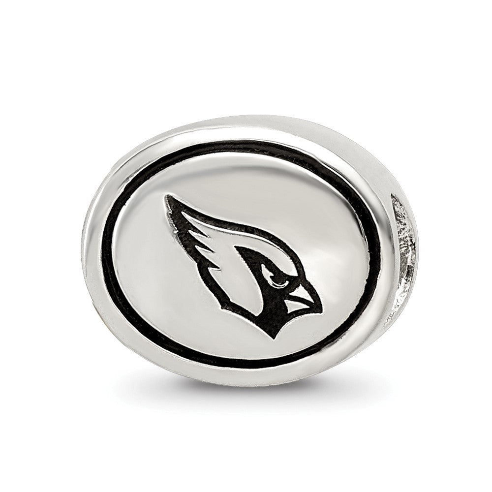 Sterling Silver Antiqued Arizona Cardinals NFL Beads, 10 x 11 mm