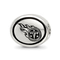 Sterling Silver Antiqued Tennessee Titans NFL Bead, 10 x 11 mm