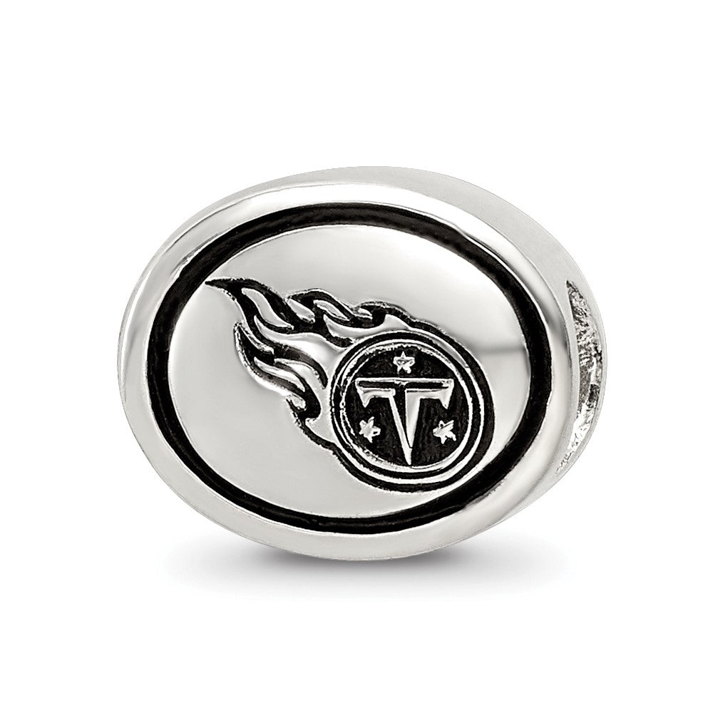 Sterling Silver Antiqued Tennessee Titans NFL Bead, 10 x 11 mm