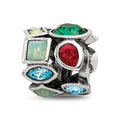 Sterling Silver Reflections Crystals Bead, 10.91 x 10.91 mm, 2.35 g