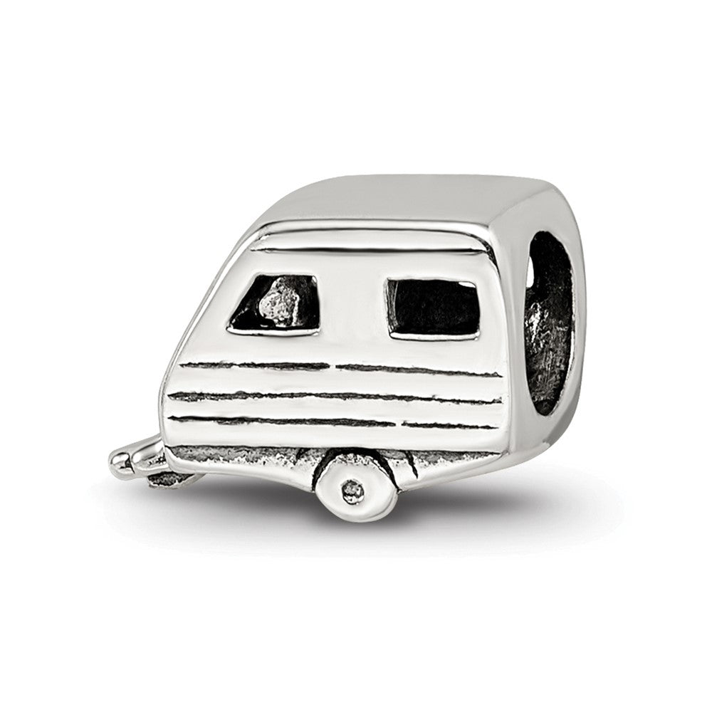 Sterling Silver Reflections Trailer Bead, 7.27 x 10 mm