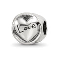 Sterling Silver Reflections Faith Hope Love Trilogy Bead, 10 x 10 mm