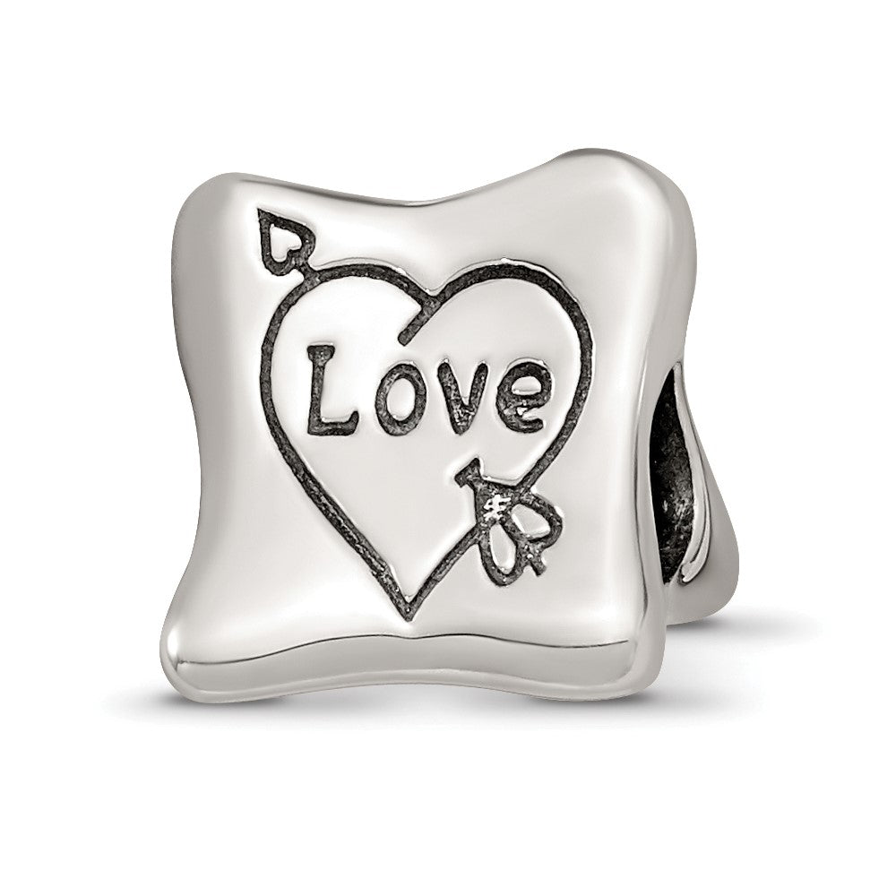 Sterling Silver Reflections Love Marriage Family Trilogy Bead, 10.91 x 10 mm