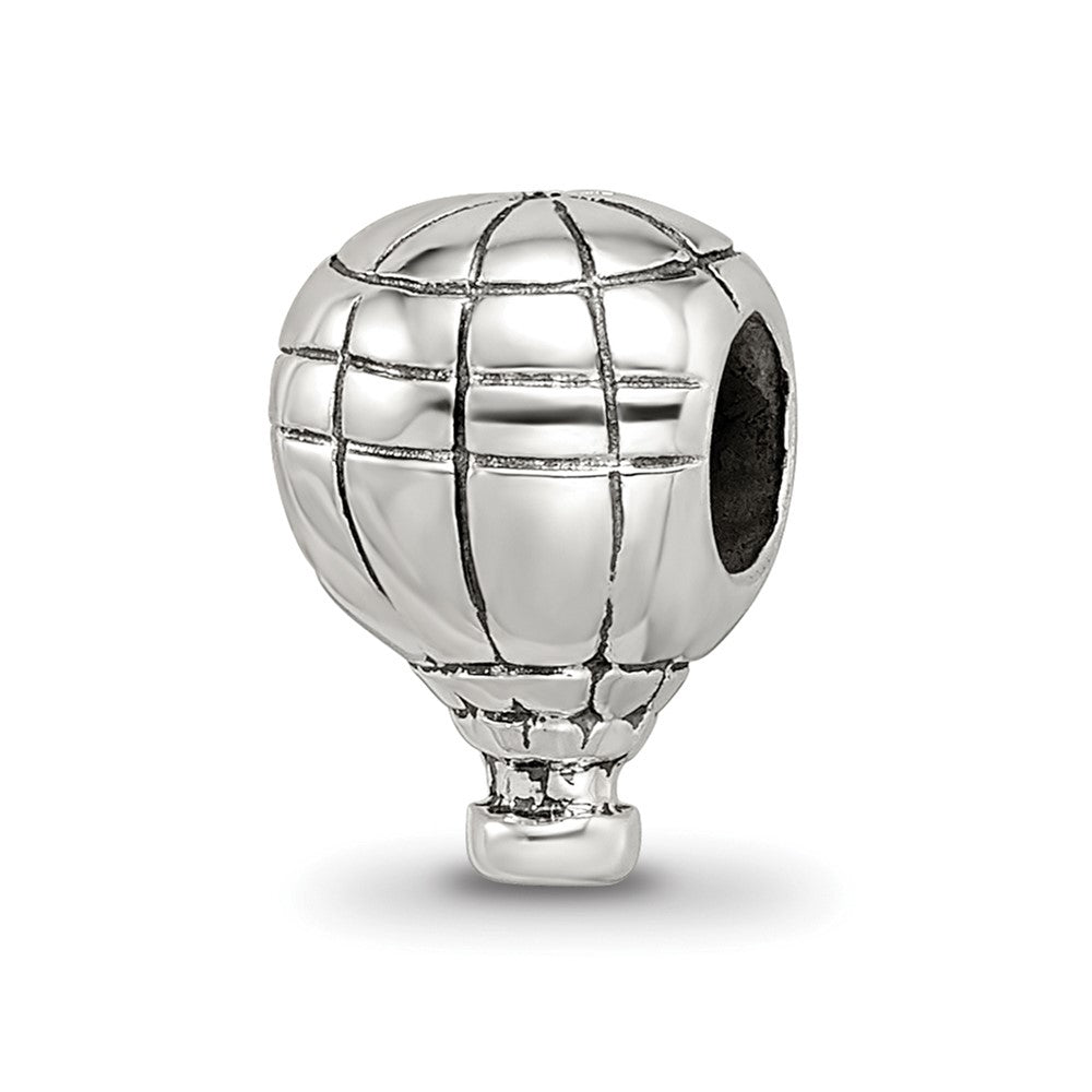Sterling Silver Reflections Hot Air Balloon Bead, 11.82 x 7.27 mm