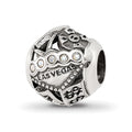 Sterling Silver Reflections Crystals Las Vegas Collage Bead, 10.91 x 10 mm