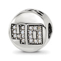 Sterling Silver Reflections Crystals Fabulous 40 Bead, 12.73 x 12.73 mm