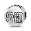 Sterling Silver Reflections Crystals Fantastic 50 Bead, 12.73 x 12.73 mm