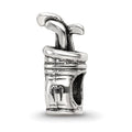 Sterling Silver Reflections Golf Bag Bead, 15.45 x 6.36 mm