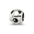 Sterling Silver Reflections Soccer Ball Bead, 6.36 x 6.36 mm