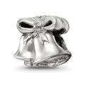 Sterling Silver Reflections Christmas Bells Bead, 10 x 10 mm