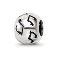 Sterling Silver Reflections Cutout Music Note Bead, 10 x 8.18 mm
