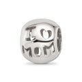 Sterling Silver Reflections Cutout I Heart Mom Bead, 9.09 x 8.18 mm