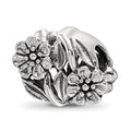 Sterling Silver Reflections Flowers Bead, 10 x 13.64 mm