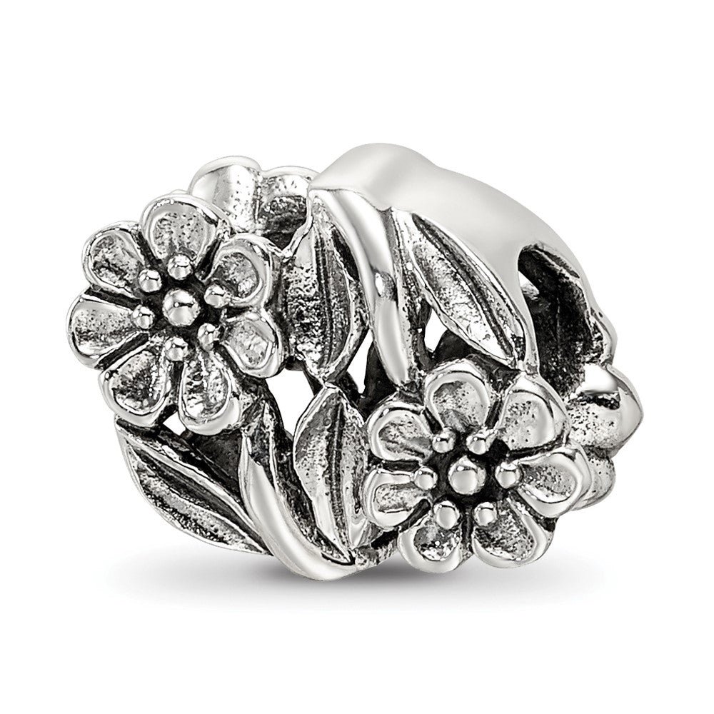 Sterling Silver Reflections Flowers Bead, 10 x 13.64 mm