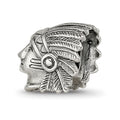 Sterling Silver Reflections Chief Bead, 10.91 x 10.91 mm