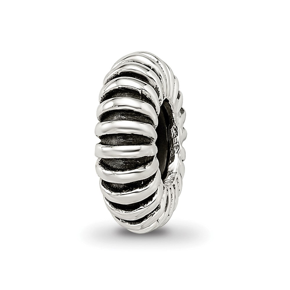Sterling Silver Reflections w/Rubber Spacer Bead, 10 x 3.64 mm
