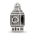Sterling Silver Reflections Big Ben Clock Bead, 16.36 x 6.36 mm