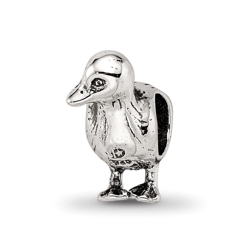 Sterling Silver Reflections Duck Bead, 10.91 x 5.45 mm