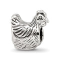 Sterling Silver Reflections Chicken Bead, 10 x 10.91 mm