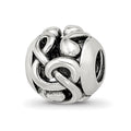 Sterling Silver Reflections Musical Notes Bead, 10.81 x 9.87 mm