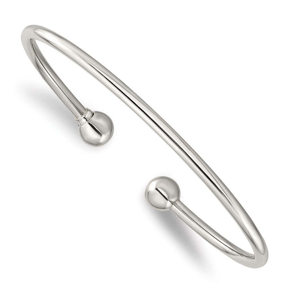 Sterling Silver Reflections Bangle, 7.5 mm