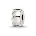 Sterling Silver Reflections Silicone Hinged Bead, 8.75 x 4.7 mm