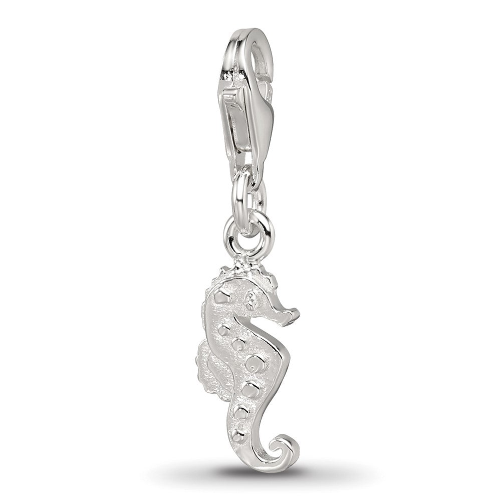 Sterling Silver Reflections Seahorse Charm, 24.72 x 6.31 mm