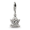 Sterling Silver Reflections Antiqued Ornate Charm, 23.74 x 10.06 mm