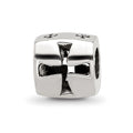 Sterling Silver Reflections Maltese Cross Bead, 8.18 x 8.18 mm