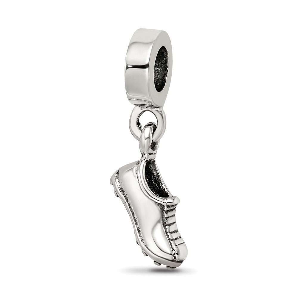 Sterling Silver Reflections Sports Shoe Dangle Bead, 21.82 x 5.45 mm