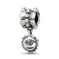 Sterling Silver Reflections Sun Dangle Bead, 20 x 6.36 mm
