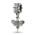 Sterling Silver Reflections Dragonfly Dangle Bead, 21.82 x 11.82 mm